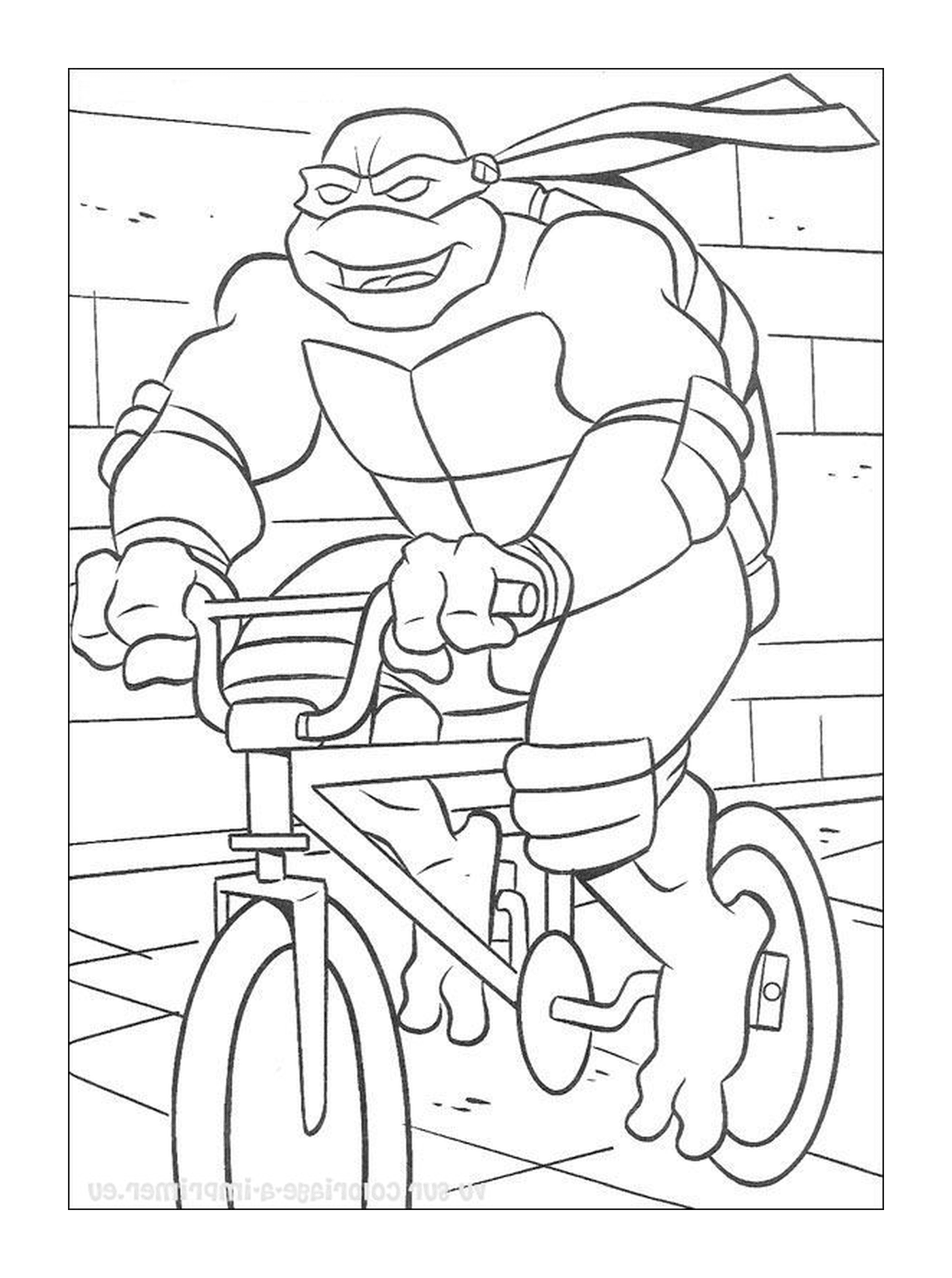  Bicicleta masculina en la acera 