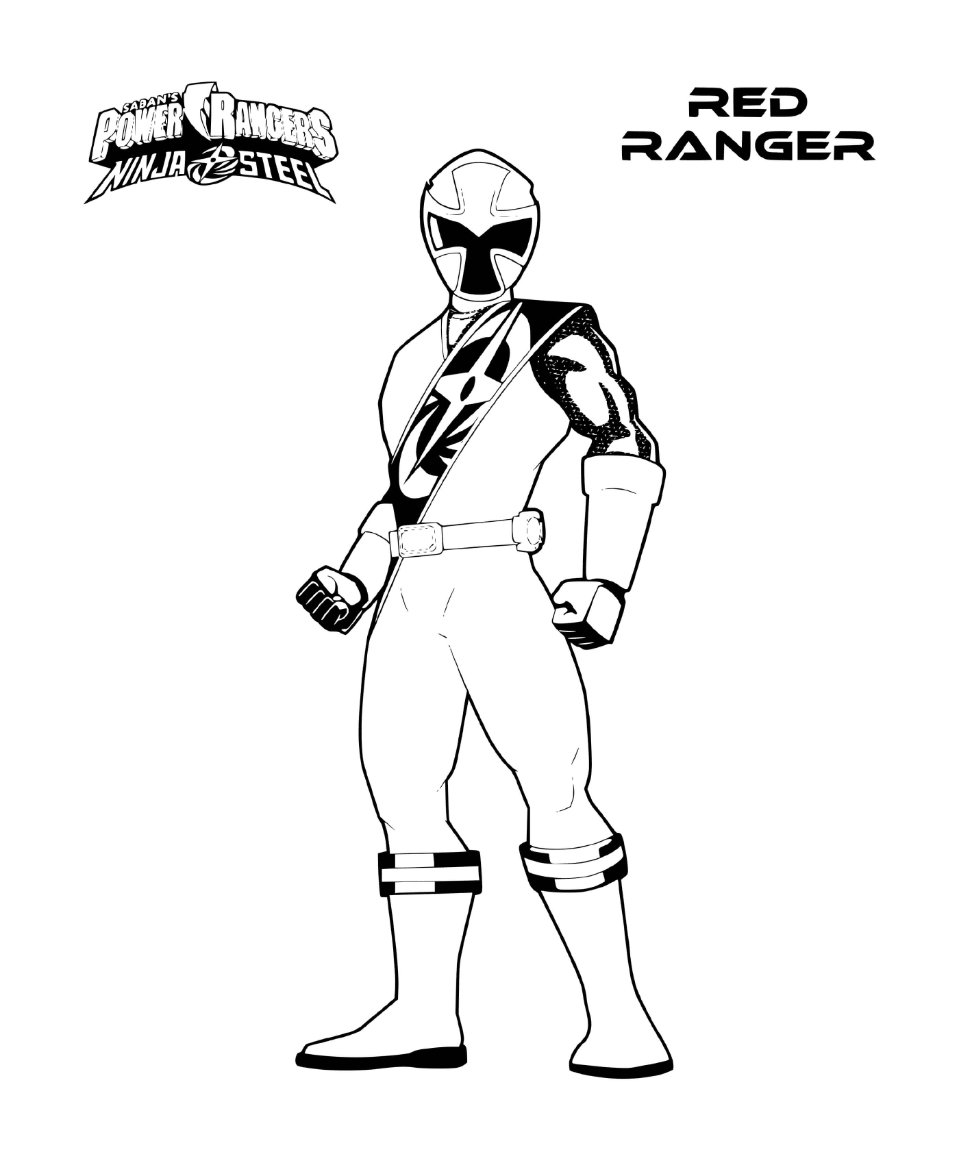 Power Rangers Steel - Red Ranger 
