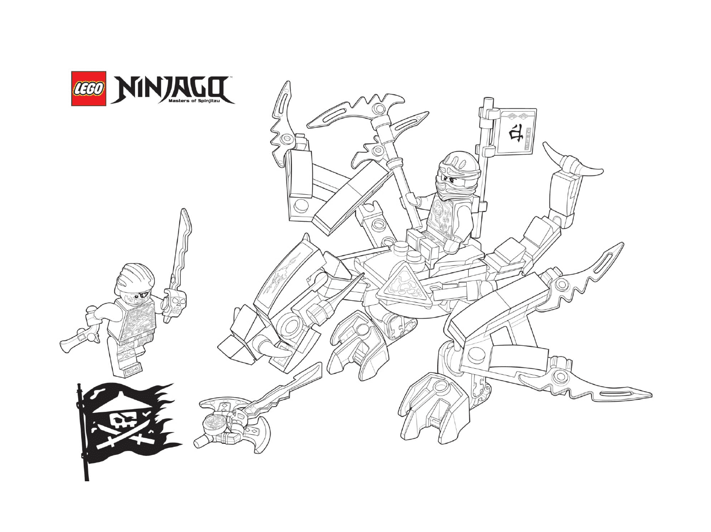  Ninjago lego drago contro bucko 