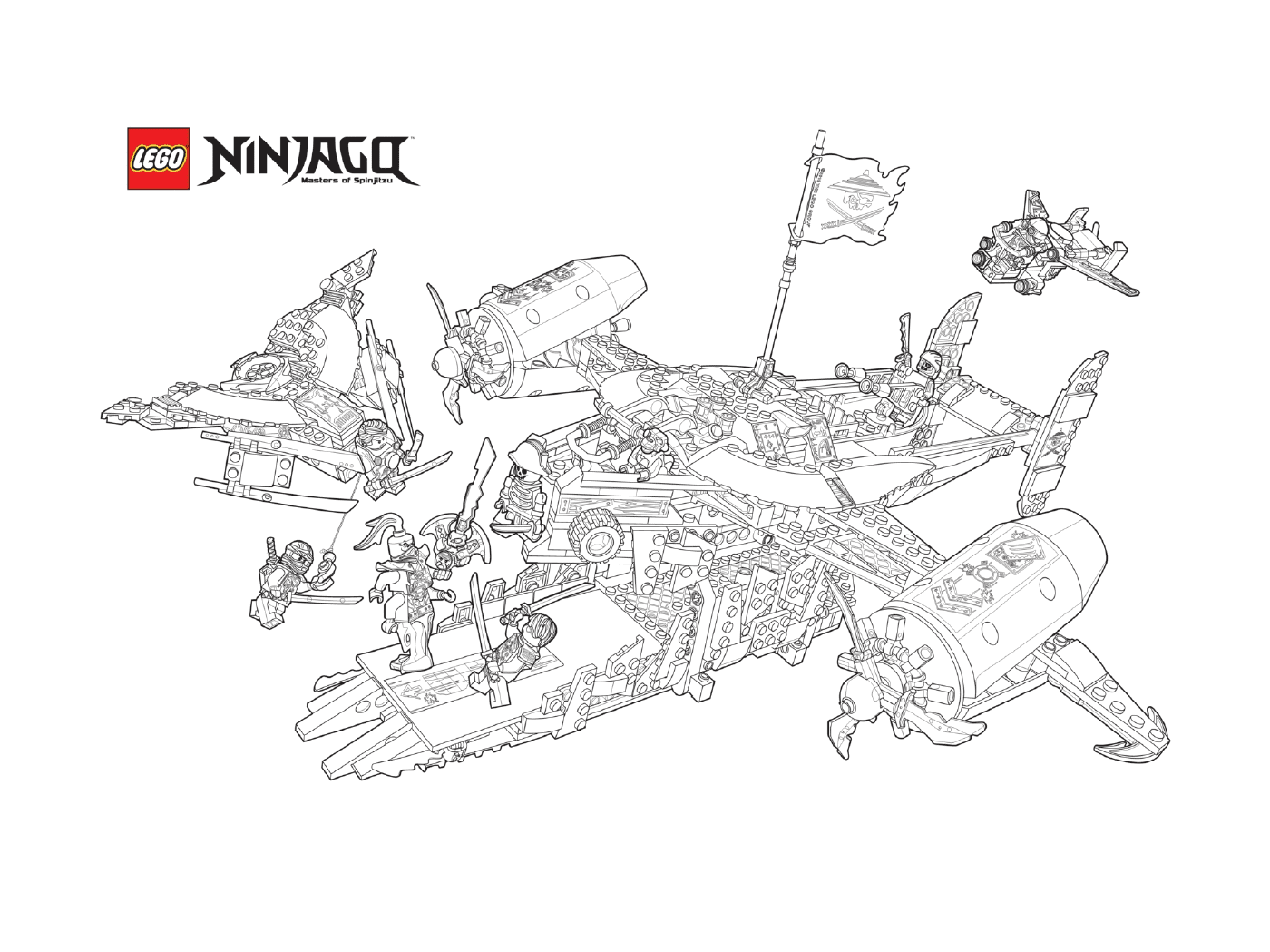  Ninjago Kampfflugzeuge Schiffe 