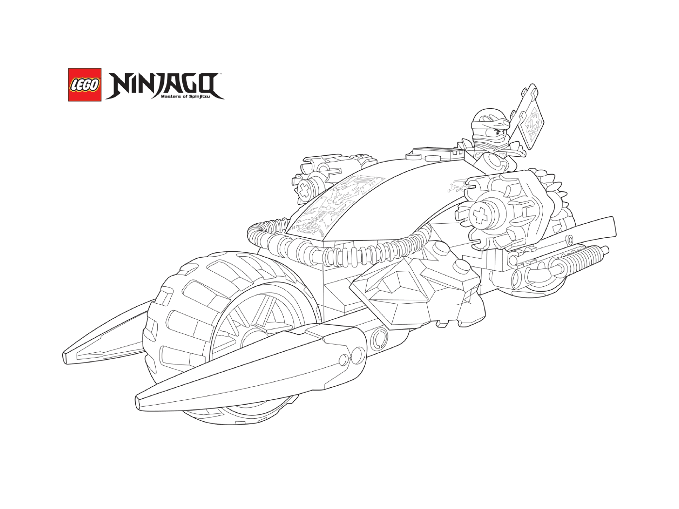  Ninjago Lego in motorcycle mode 