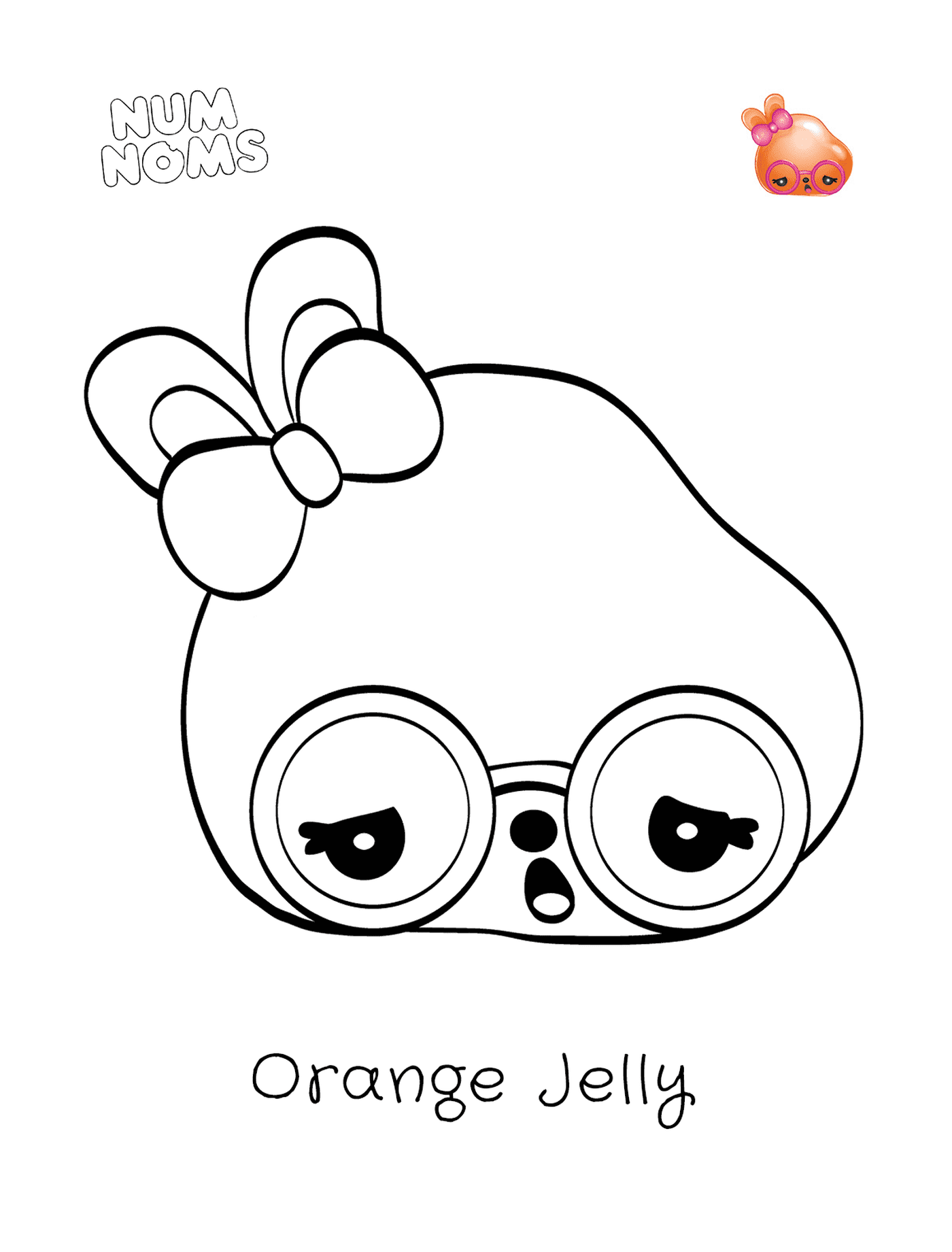  Jelly orange, a funny character 