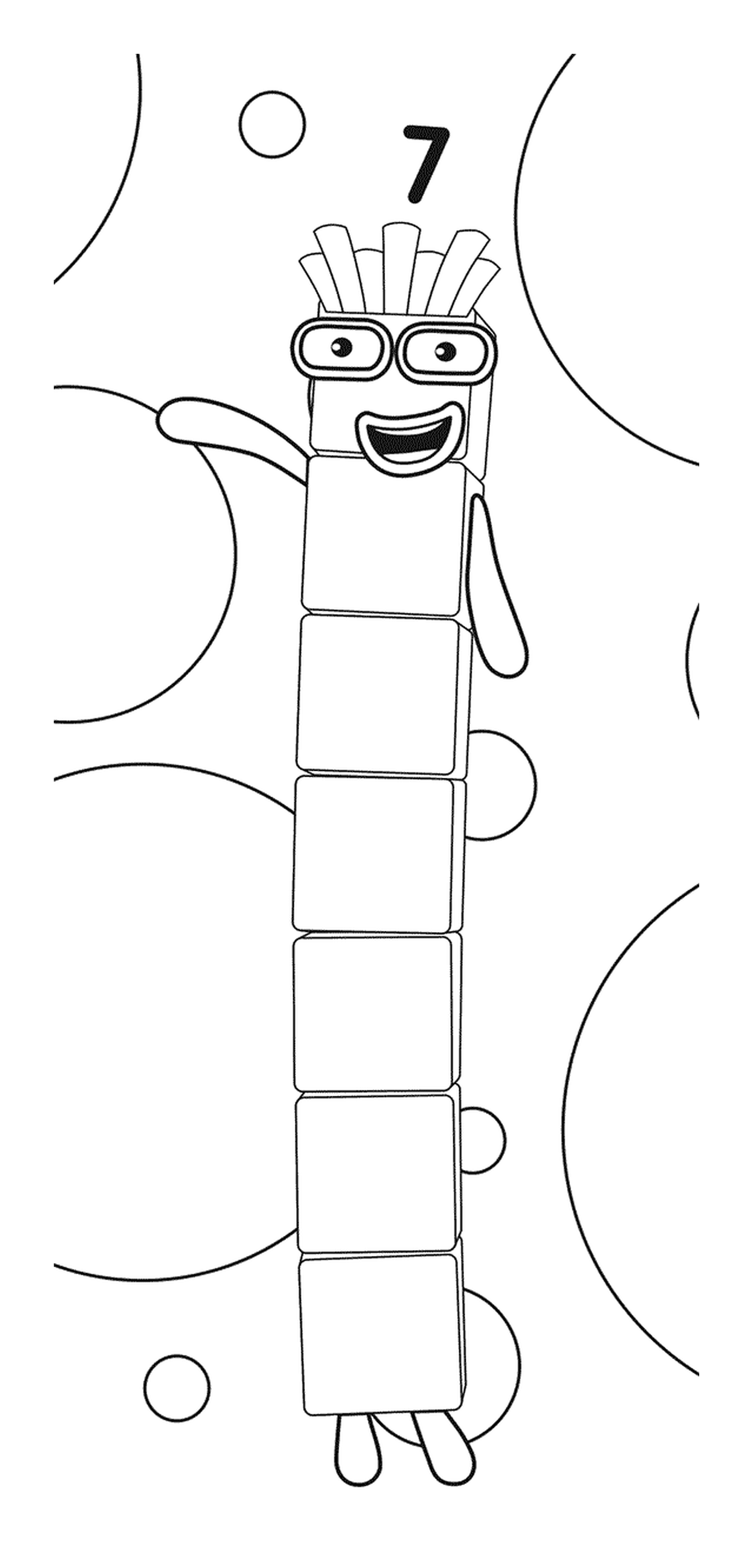  Numberblocks number 7, a staircase 