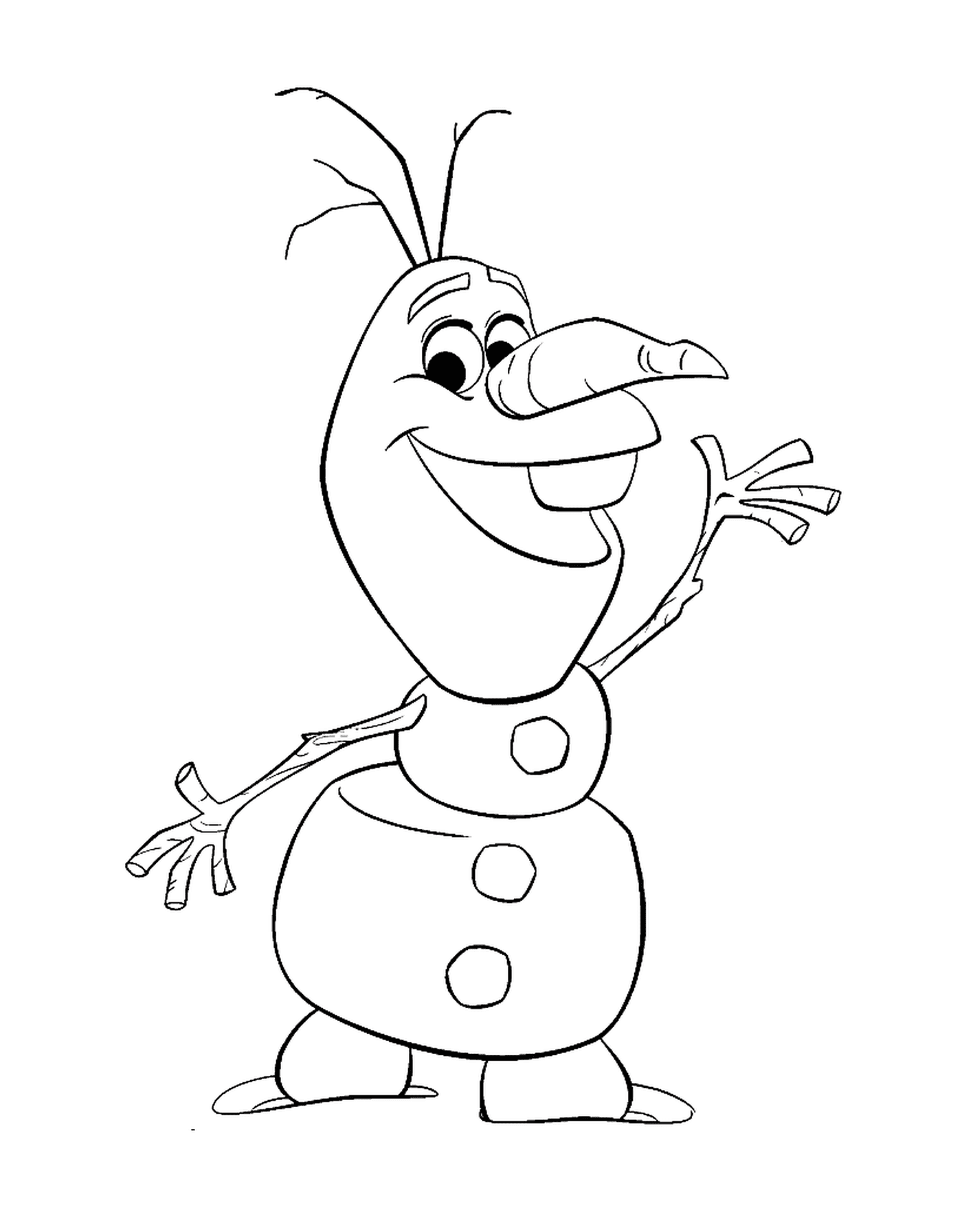  Olaf carino cartone animato 
