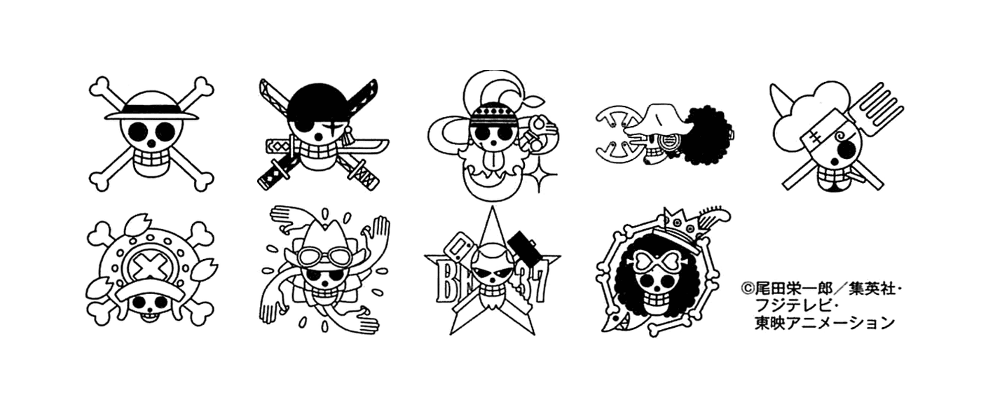  Logos One Piece, очаровательная манга 