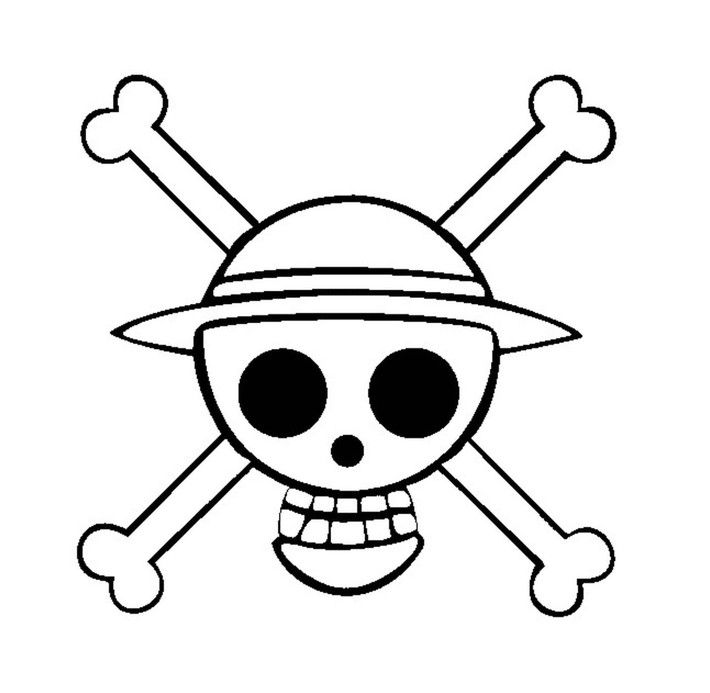  Logo One Piece, simbolo del pirata 