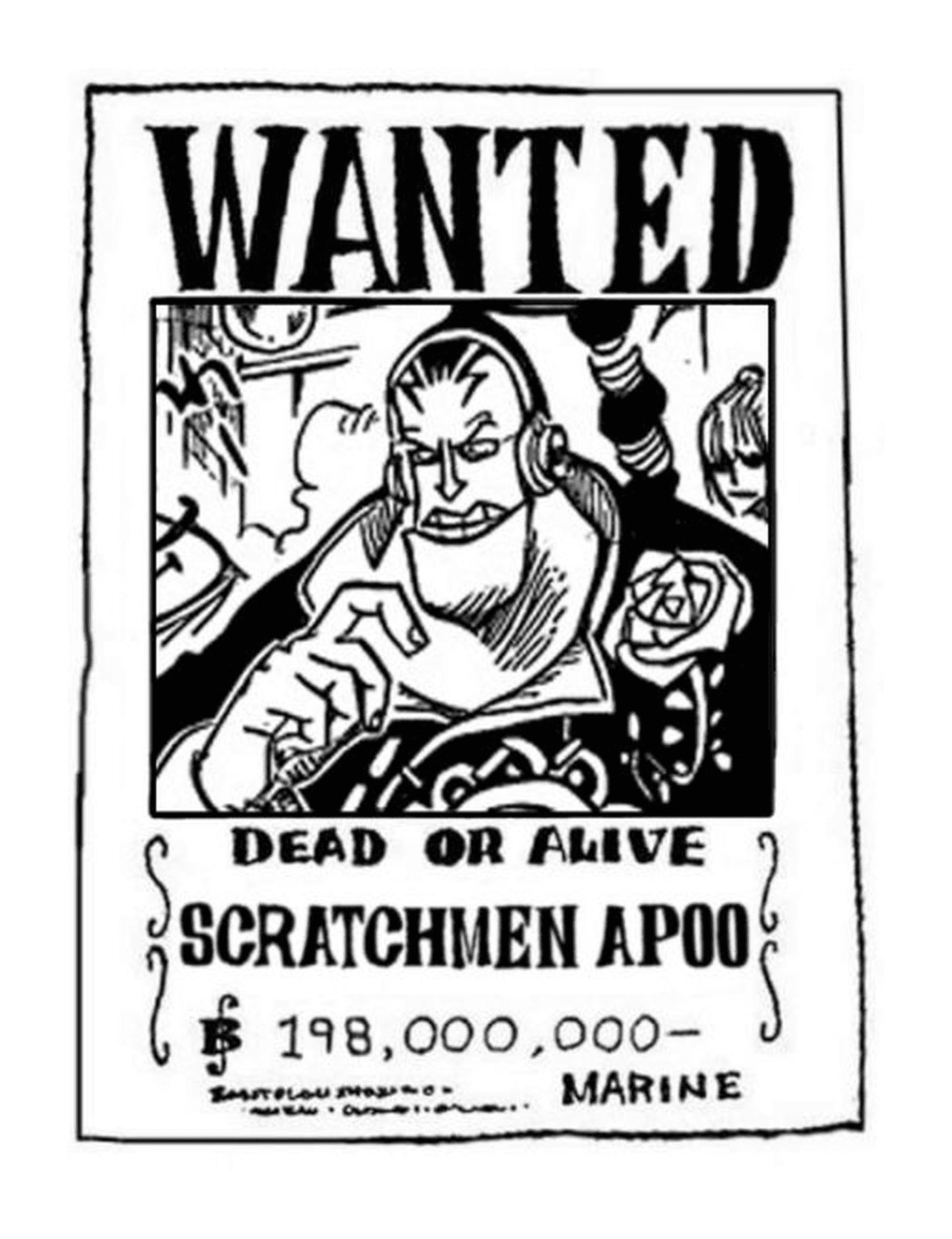  Wanted Scratchmen Apoo, dead or alive 