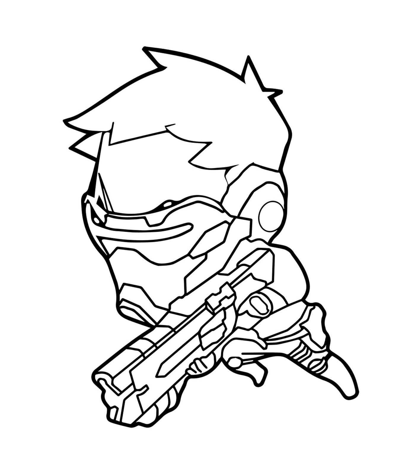  Soldier 76 with a rifle 
