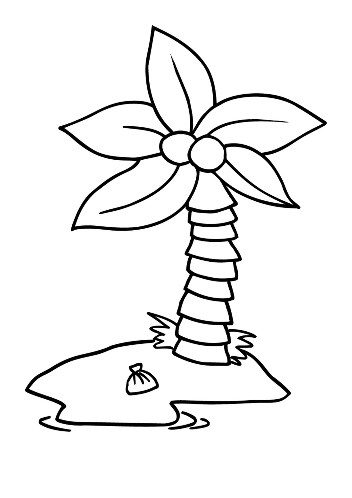  Simple palm tree for children 