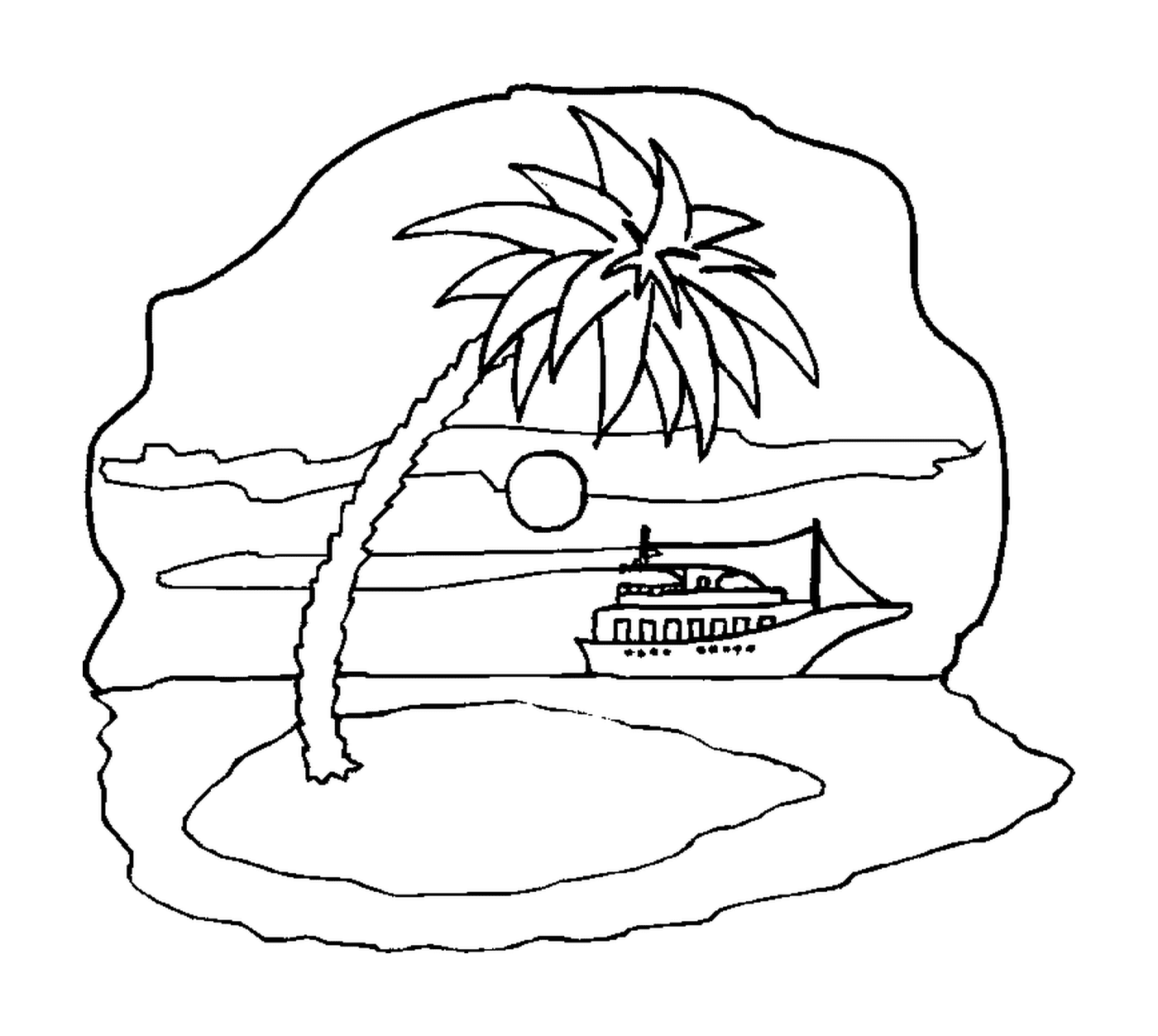  Palme, Boot und Sonne 