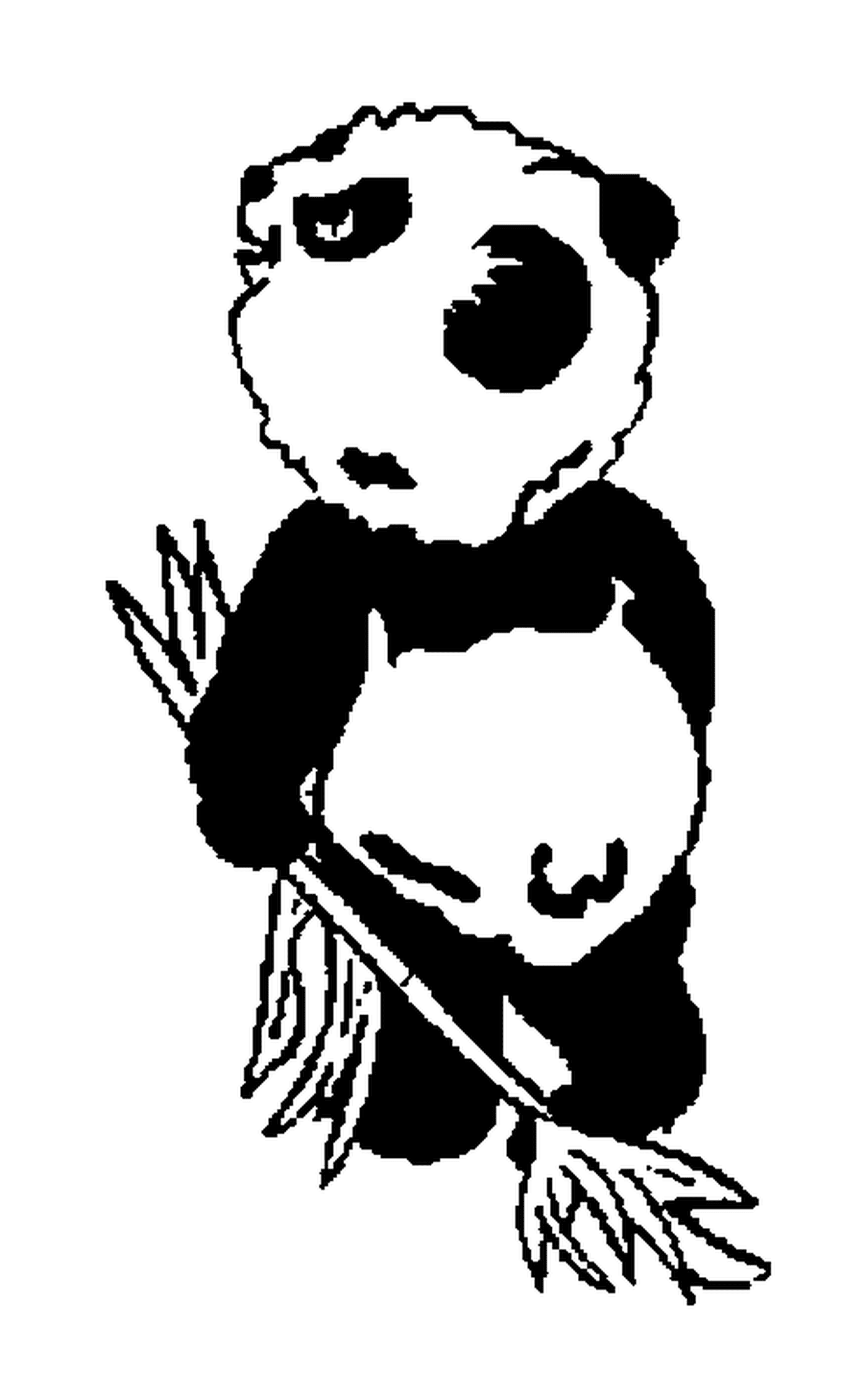  Панда стоит 