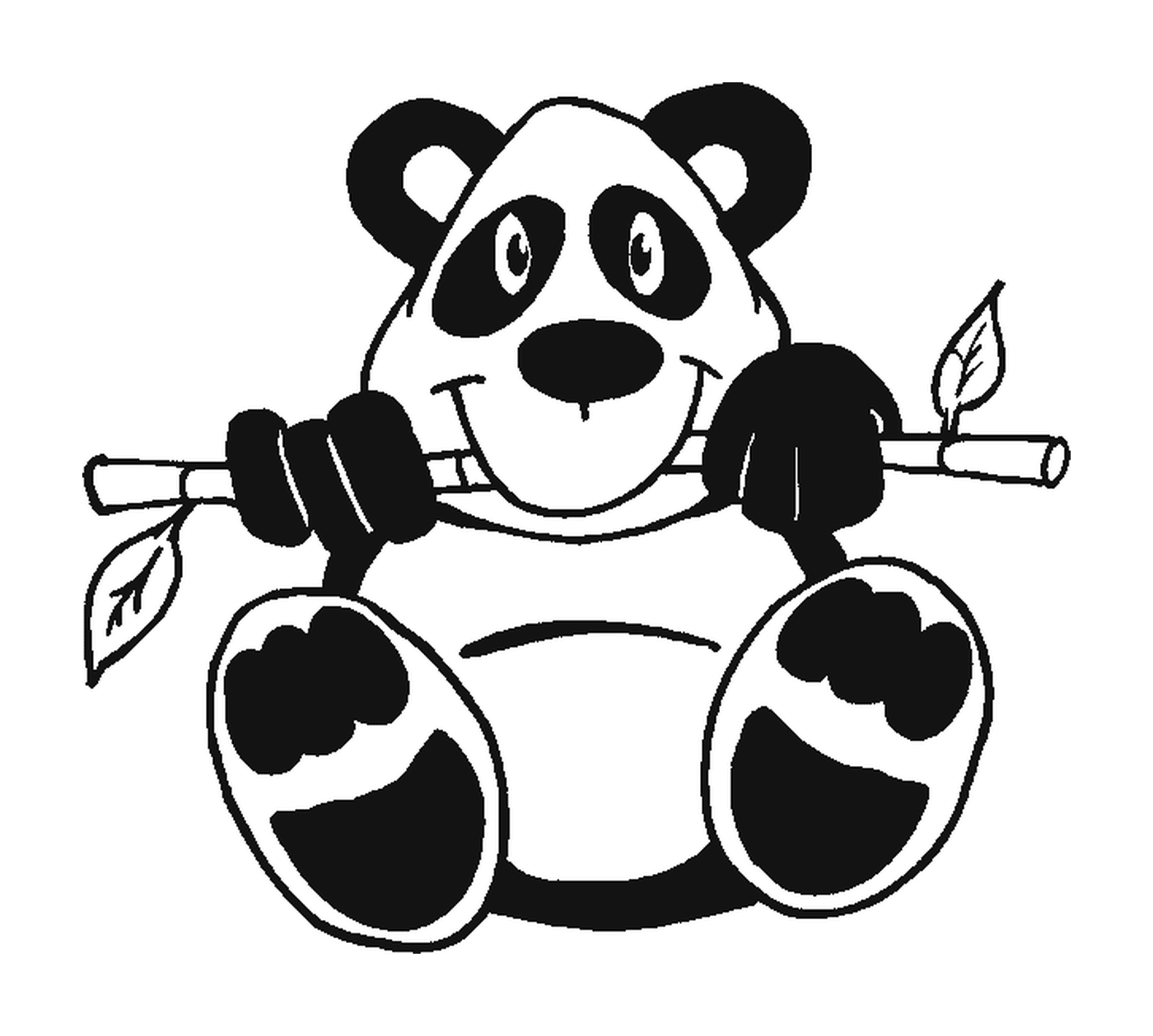  panda encaramado rama superior 