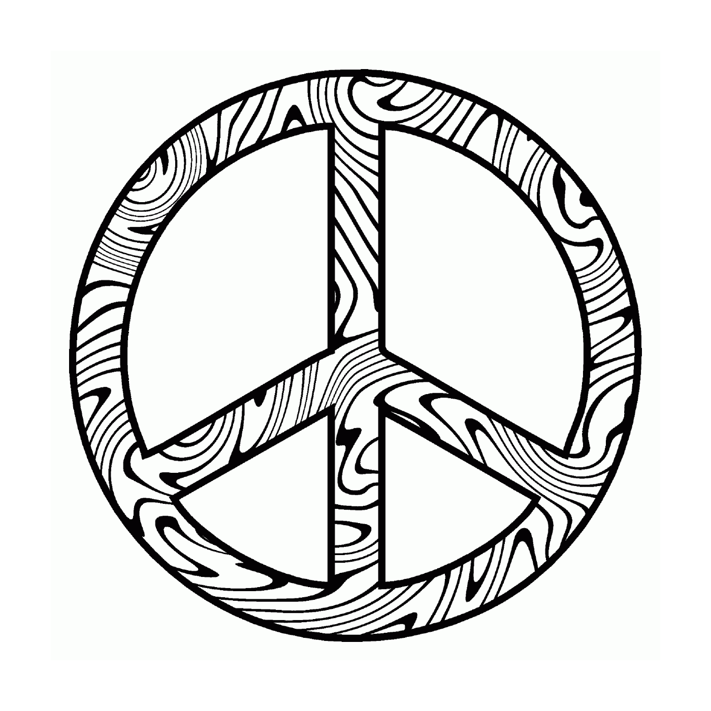  Abstraktes Symbol des Friedens 