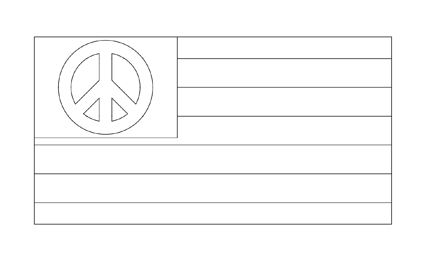  Amerikanische Flagge, Symbol des Friedens 