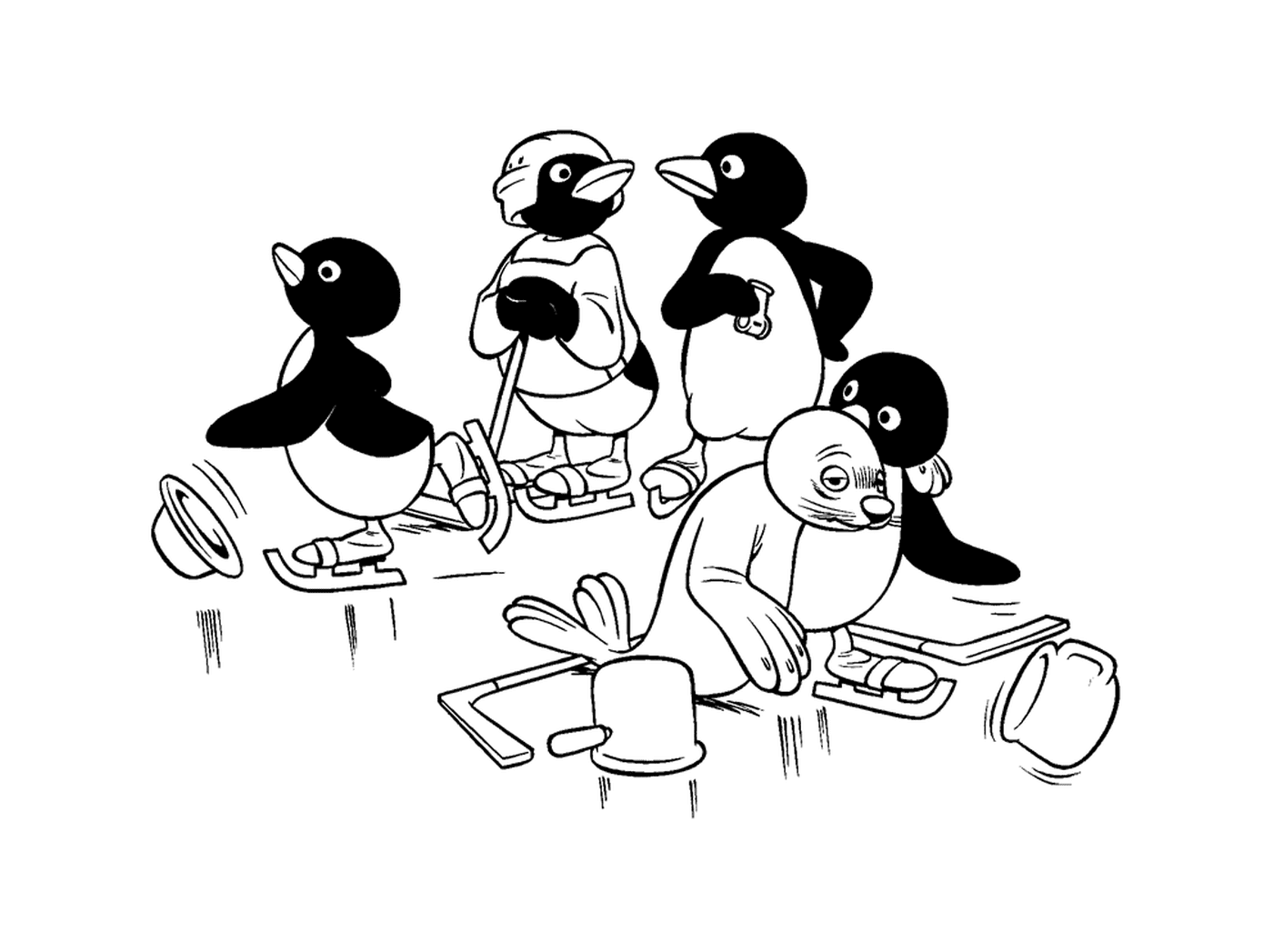  Pingu spielt Eishockey 