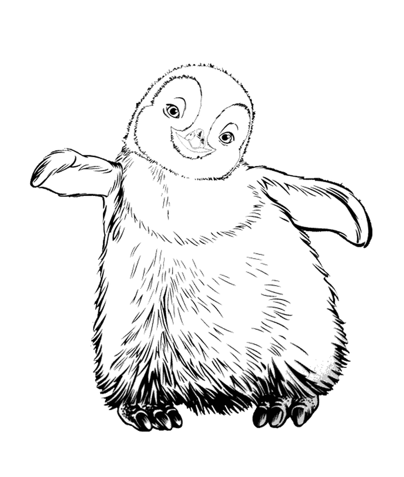  Pinguino adorabile del bambino 