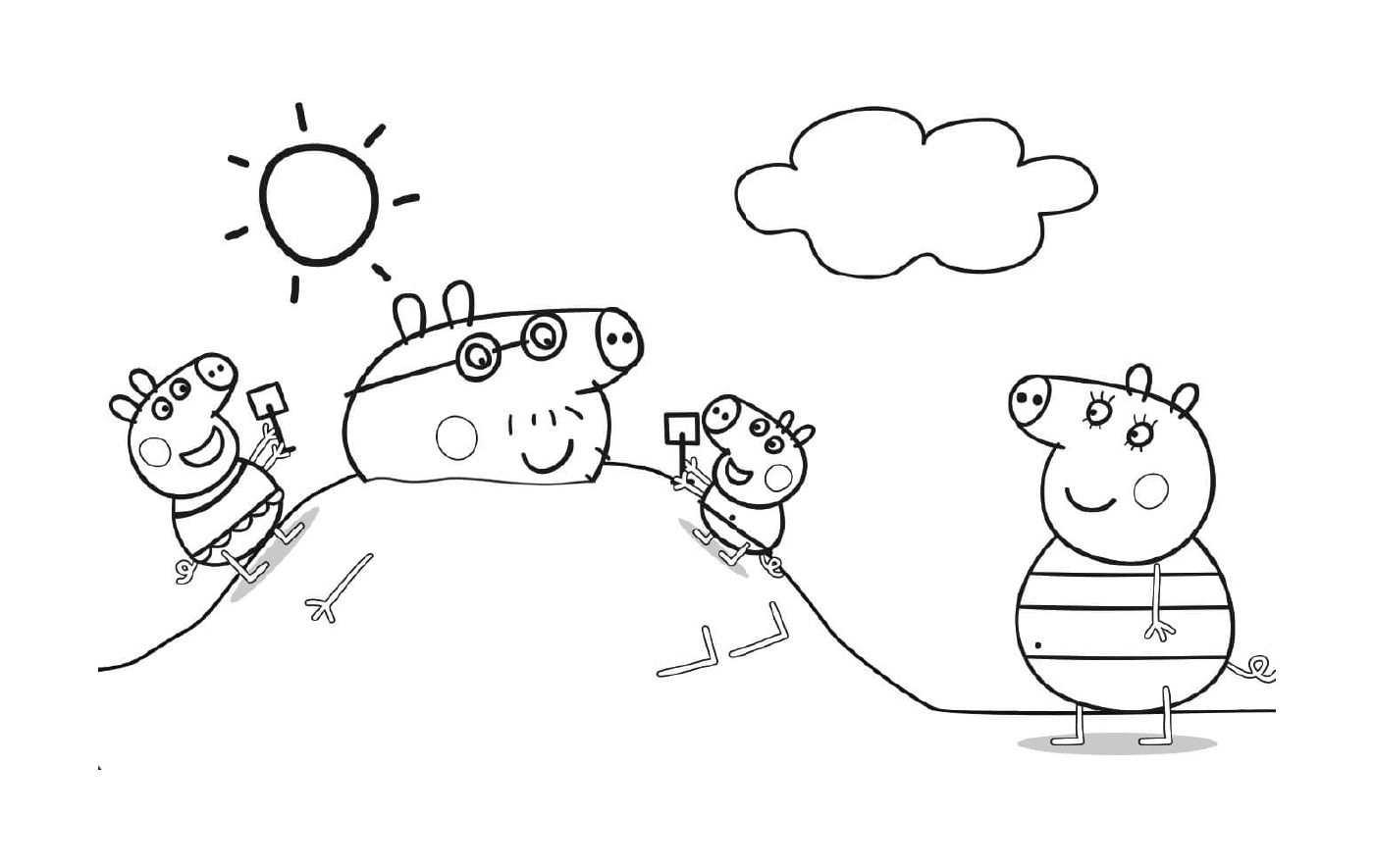  La famiglia Peppa Pig in vacanza 