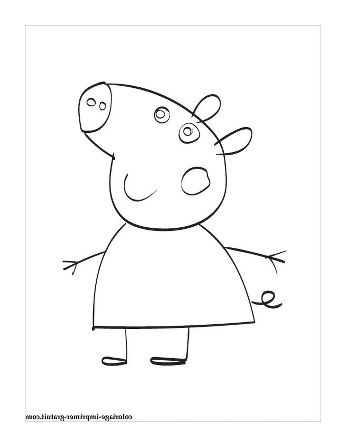  Peppa Schwein mit Schere 