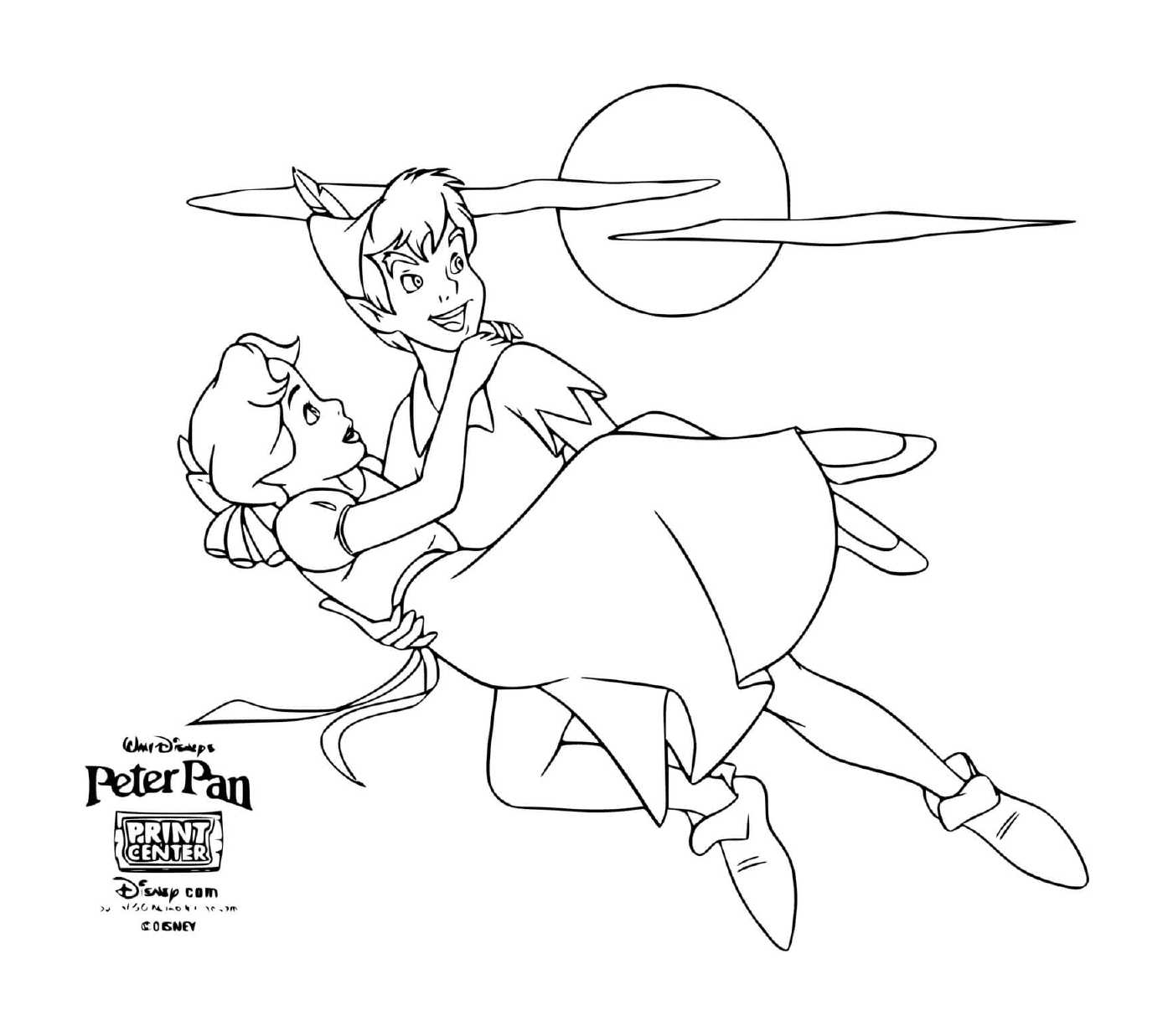  Peter Pan salva a la princesa Wendy 