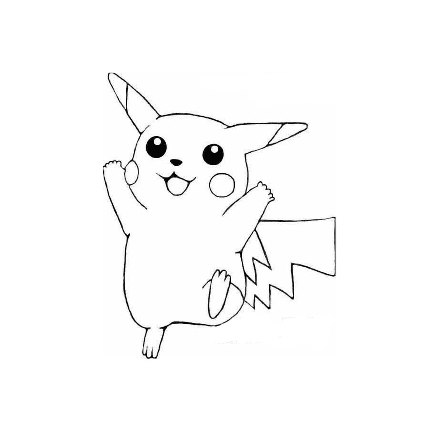  Pikachu in versione facile da disegnare 