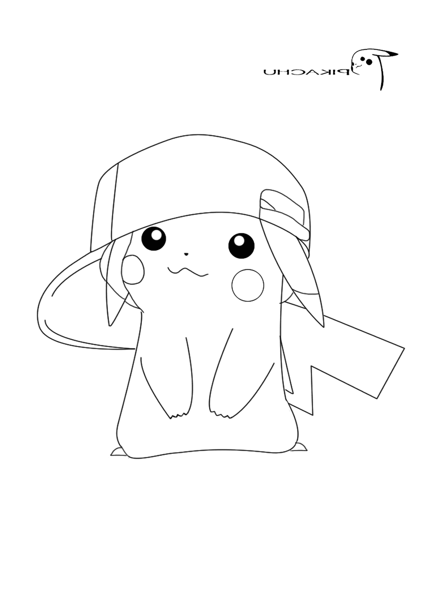  Pikachu mit der Kappe von Sacha 
