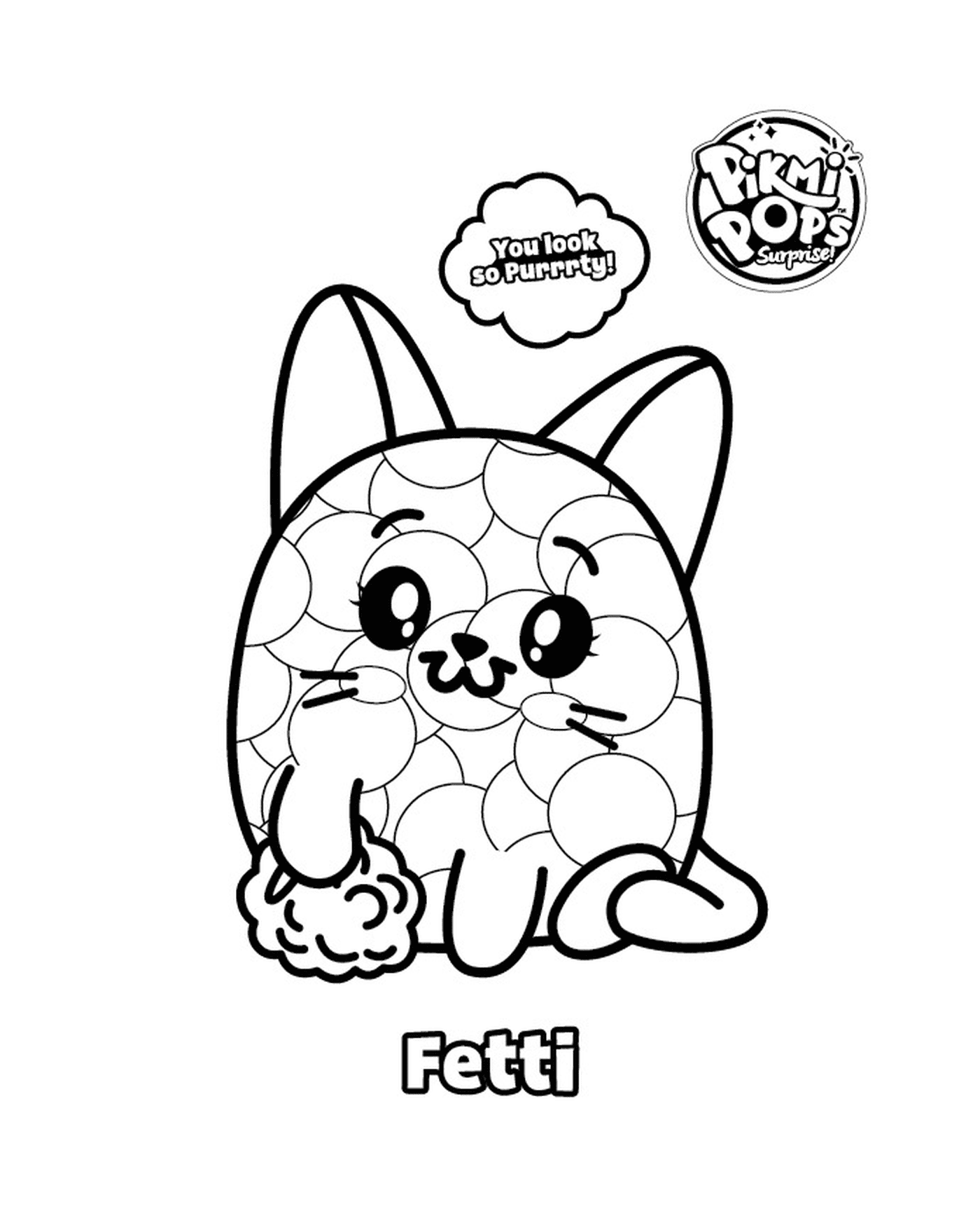  Pikmi Pop con un gato llamado Fetti 