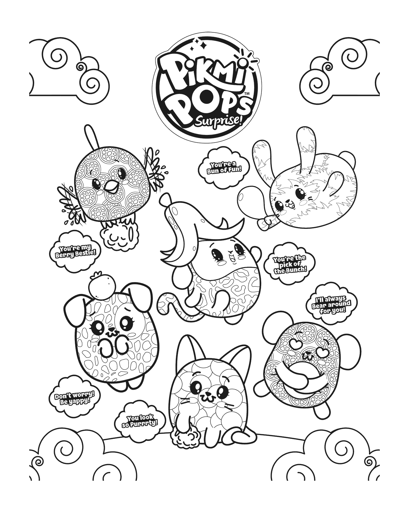  Assortment of Pikmi Pops characters 