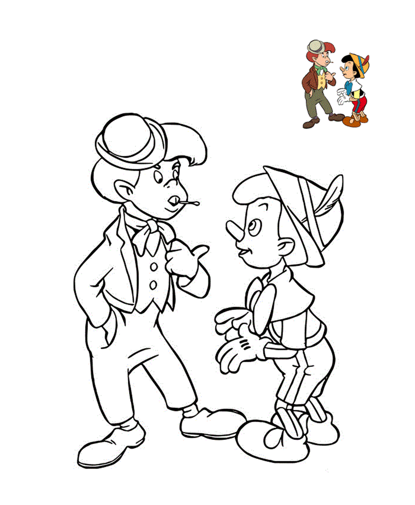  Pinocchio chats with Crapule 