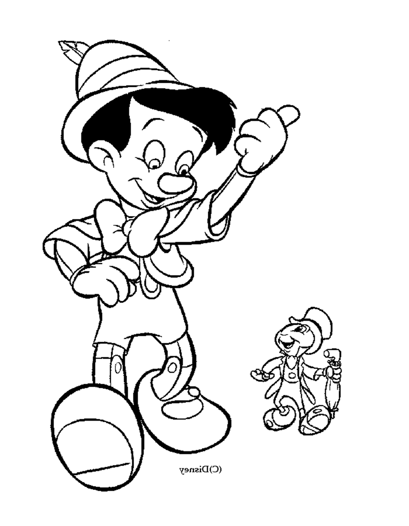  Pinocchio and Jiminy friends 