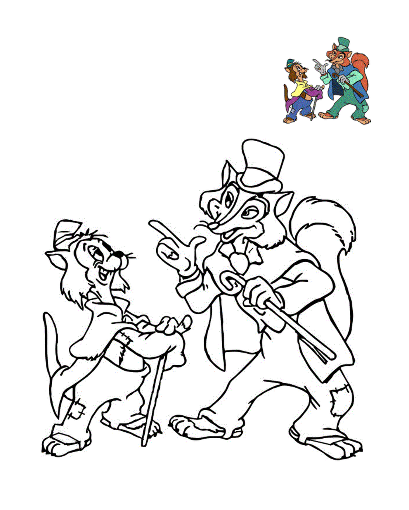  Gideon and Grand Coquin, Pinocchio 1940 