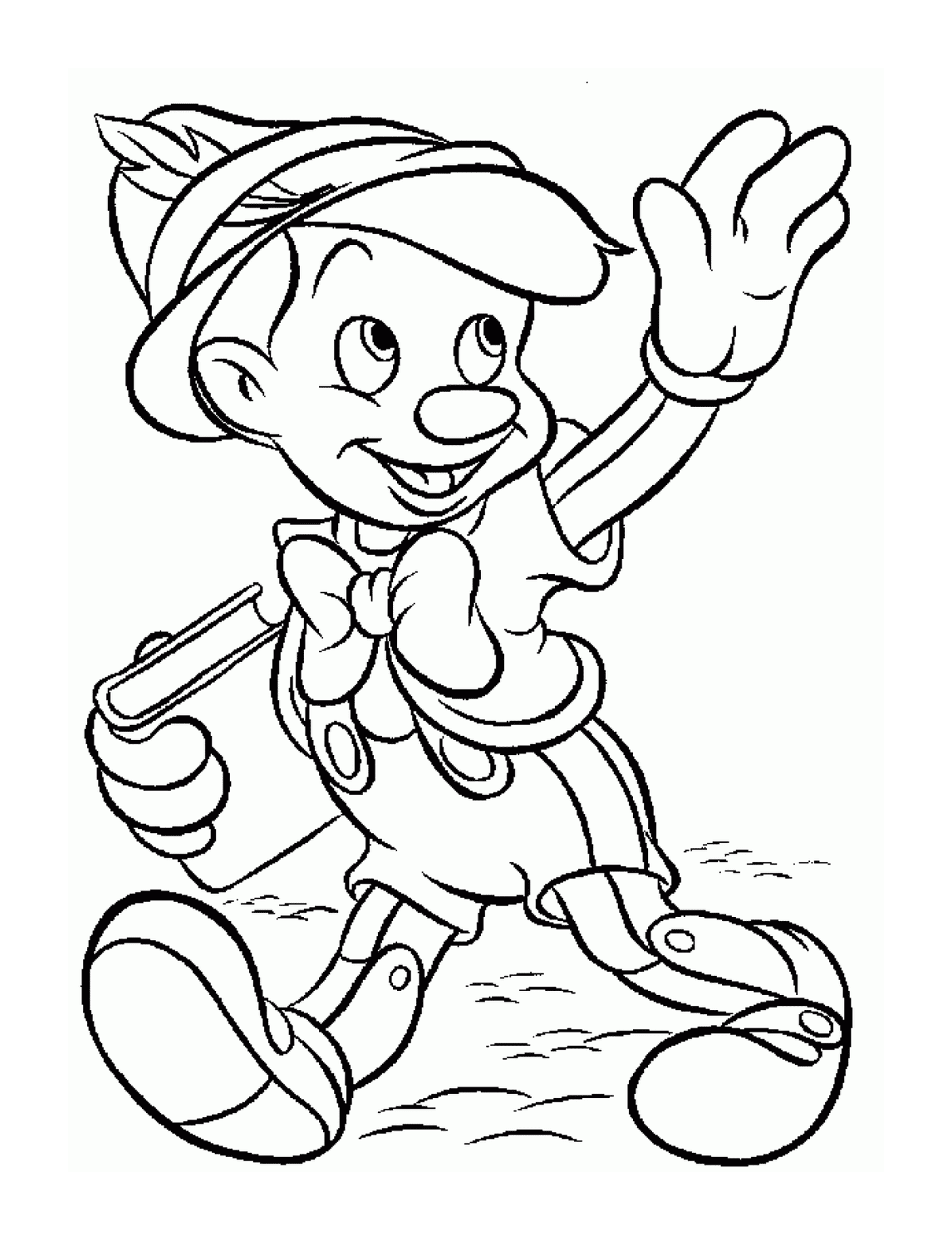  Pinocchio says good-bye friendly 