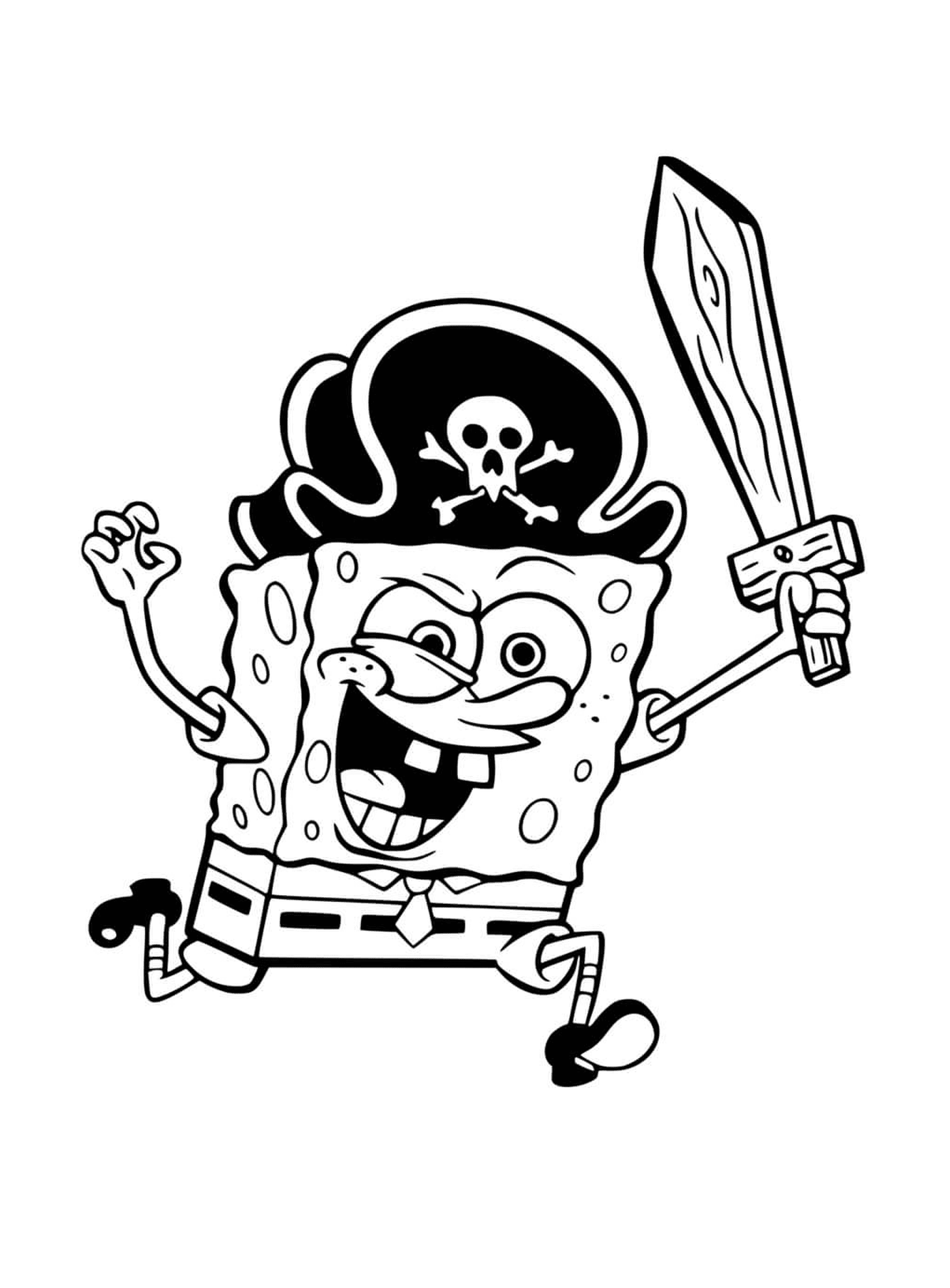  Bob schwamm den Spaß Pirat 