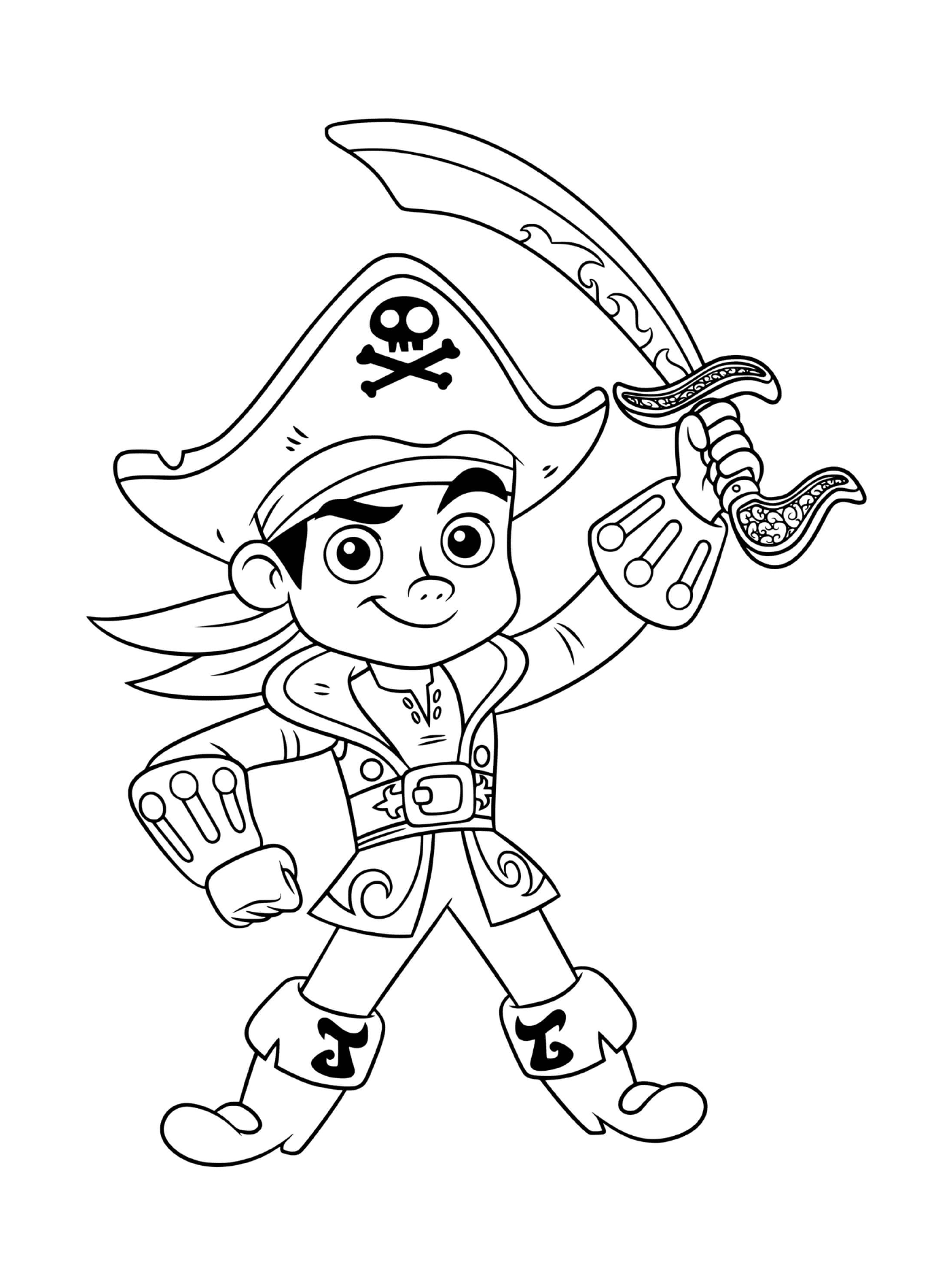  Pirata ragazzo Jack coraggioso 