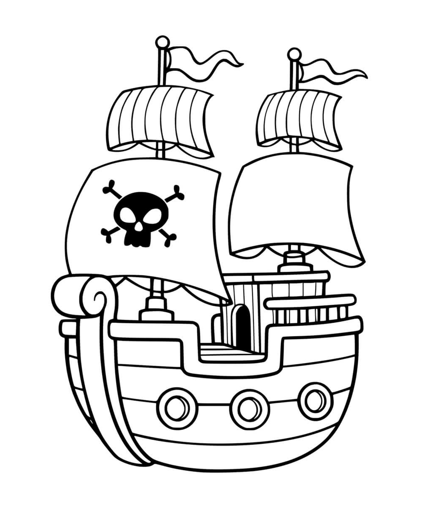  Piratenboot für Kinder 