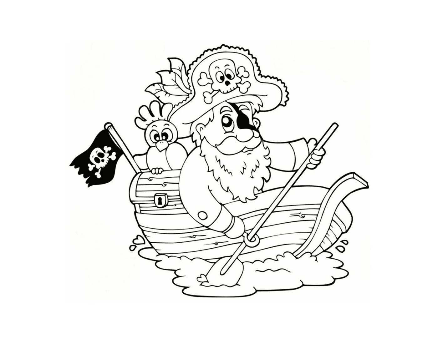  Piratenboot für Kinder 