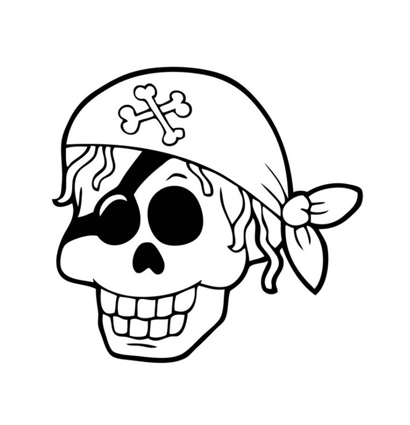  Pirata miedosa cabeza de la muerte 
