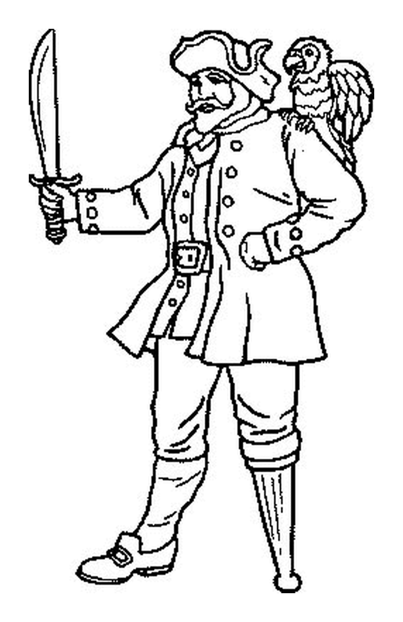  A captain with a wooden leg 