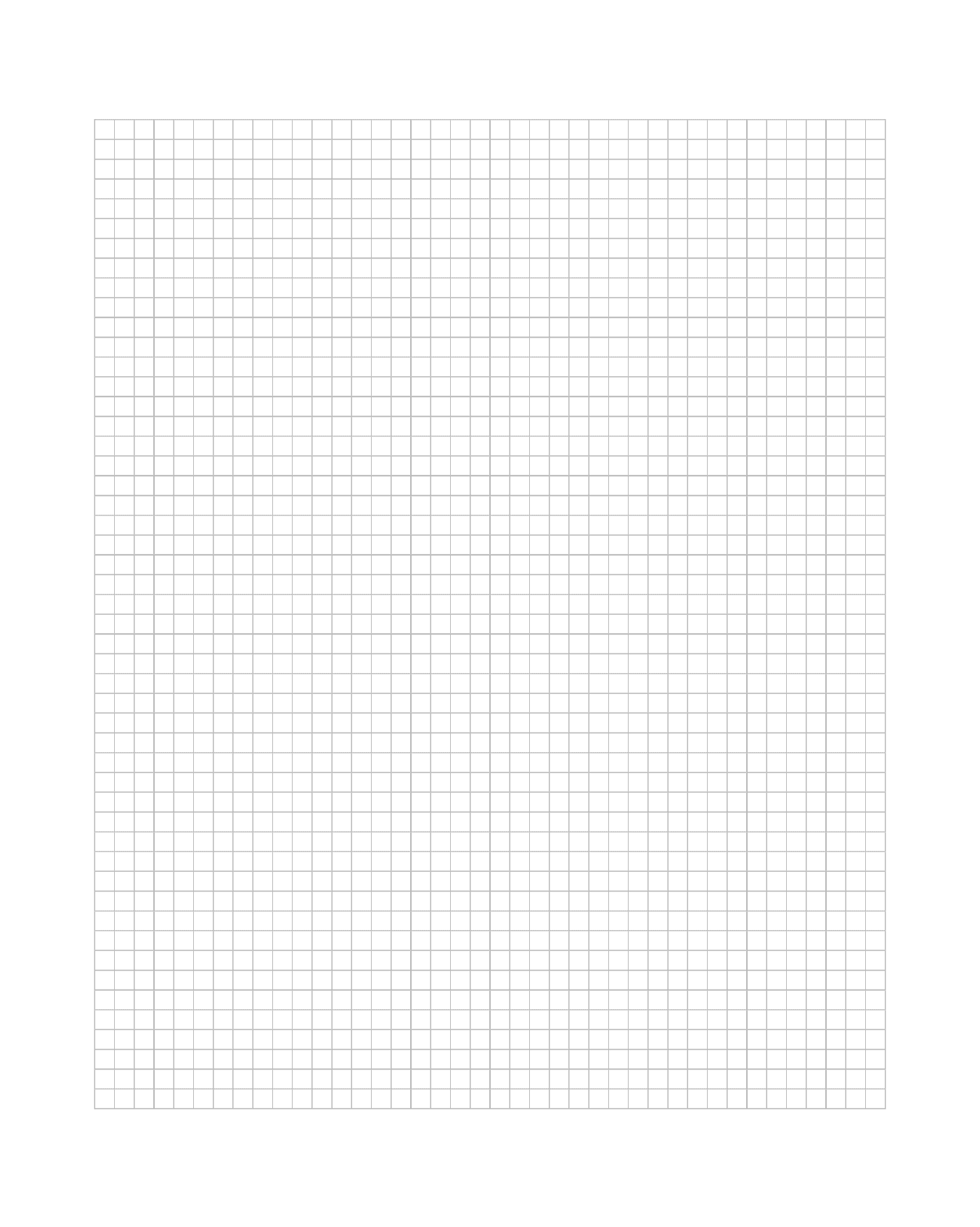  A 5 mm blank pixel grid 