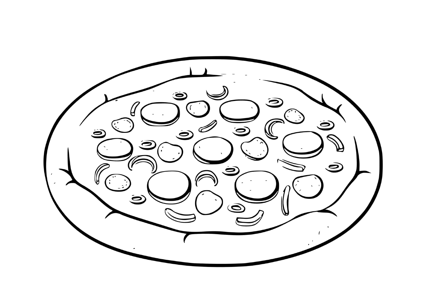 Eine griechische Pizza