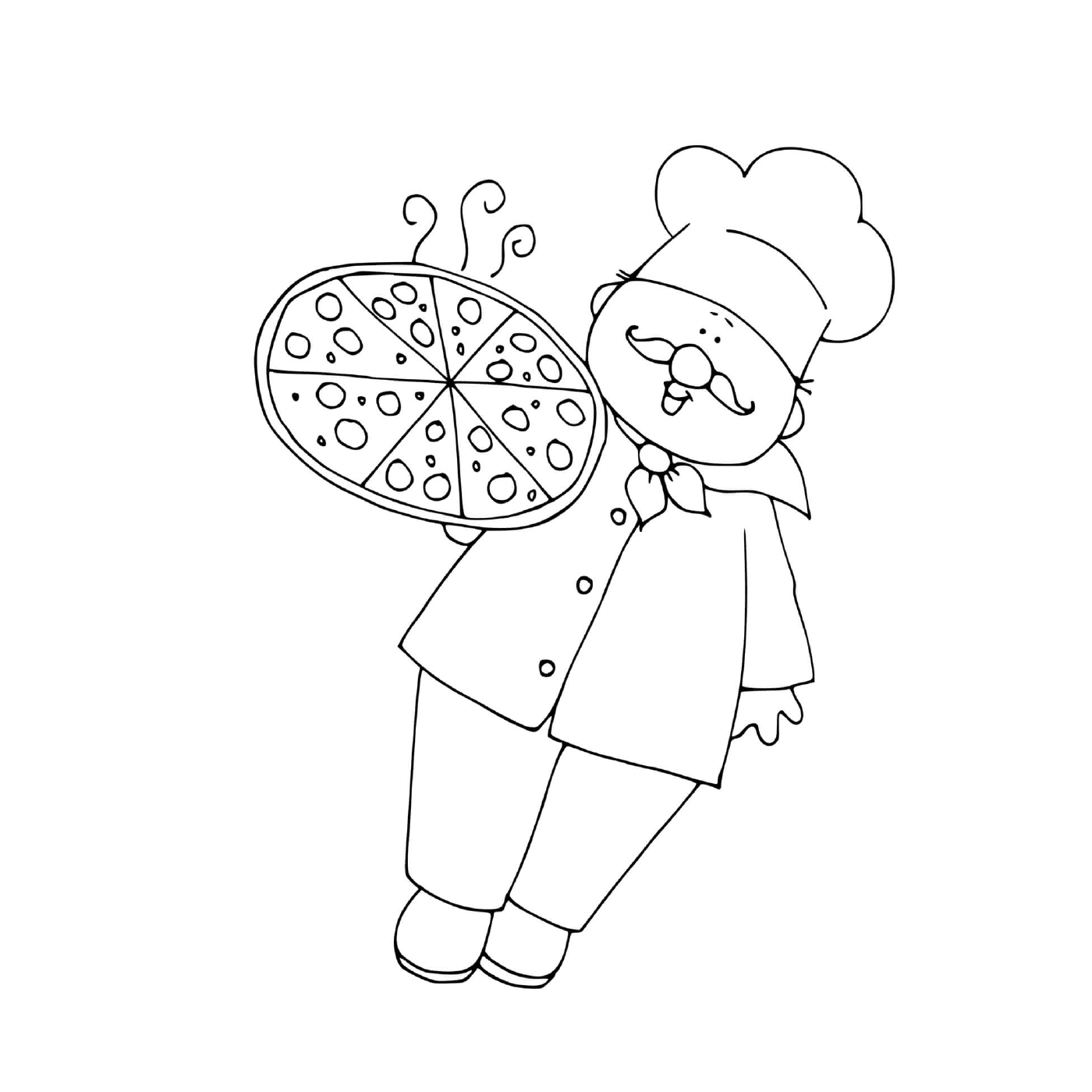  Un chef de pizza 