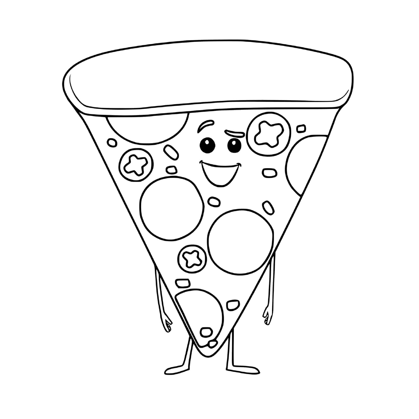  Un pedazo de pizza divertida 