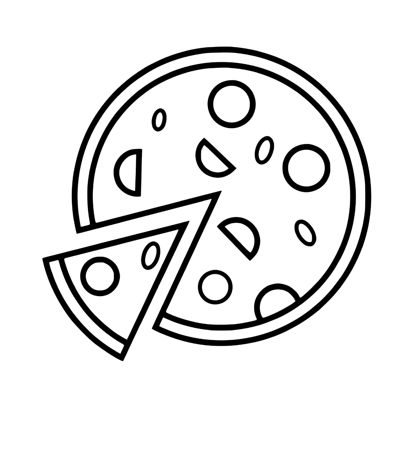  Pizza sencilla con salsa de tomate y mozzarella 