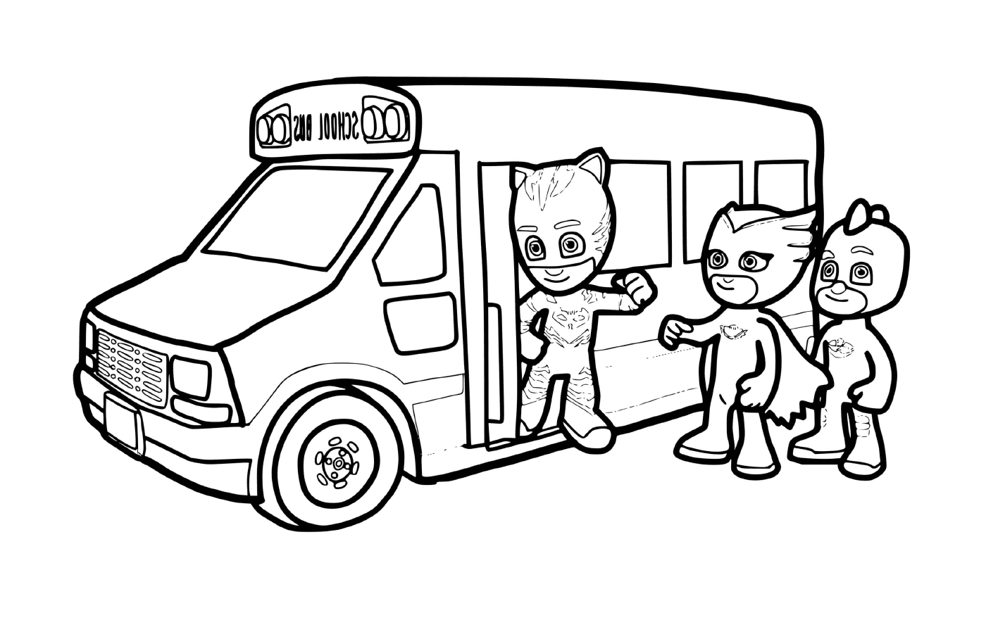  Nadie con un autobús escolar 