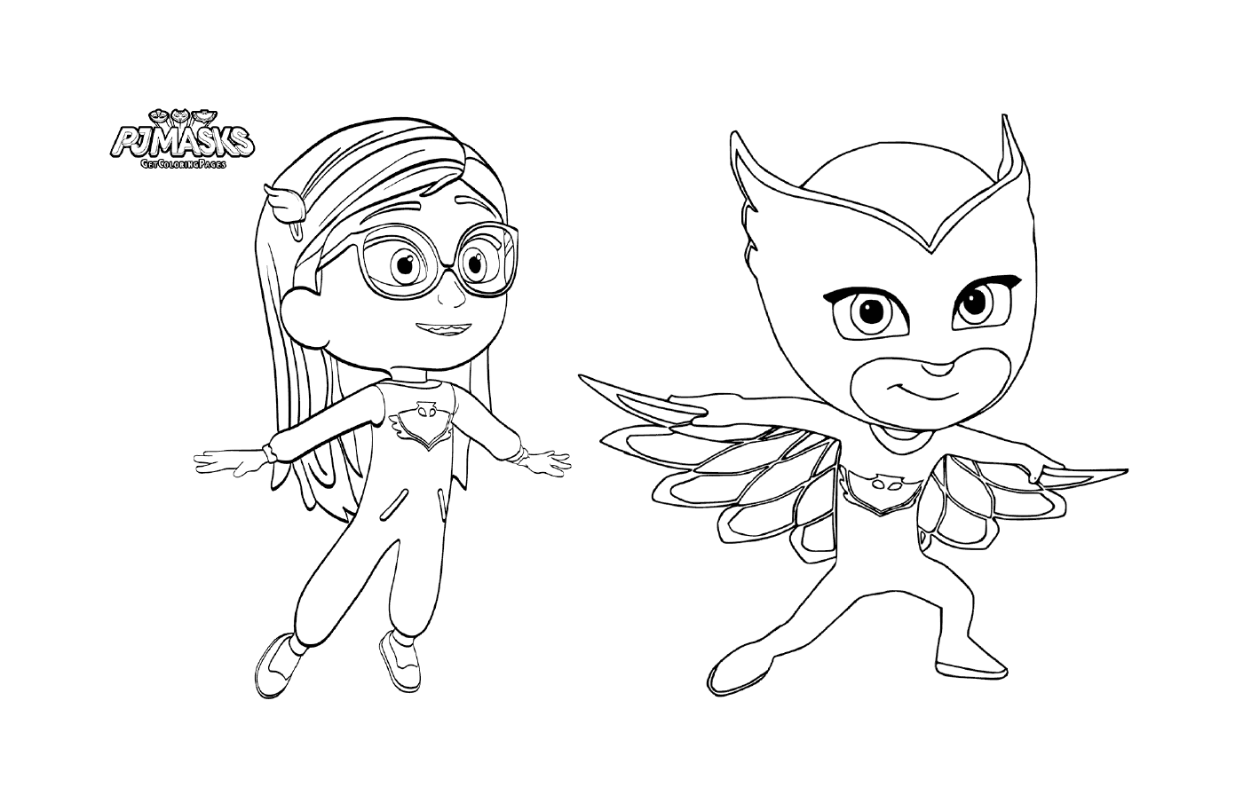  Figlia e uccello Owlette 