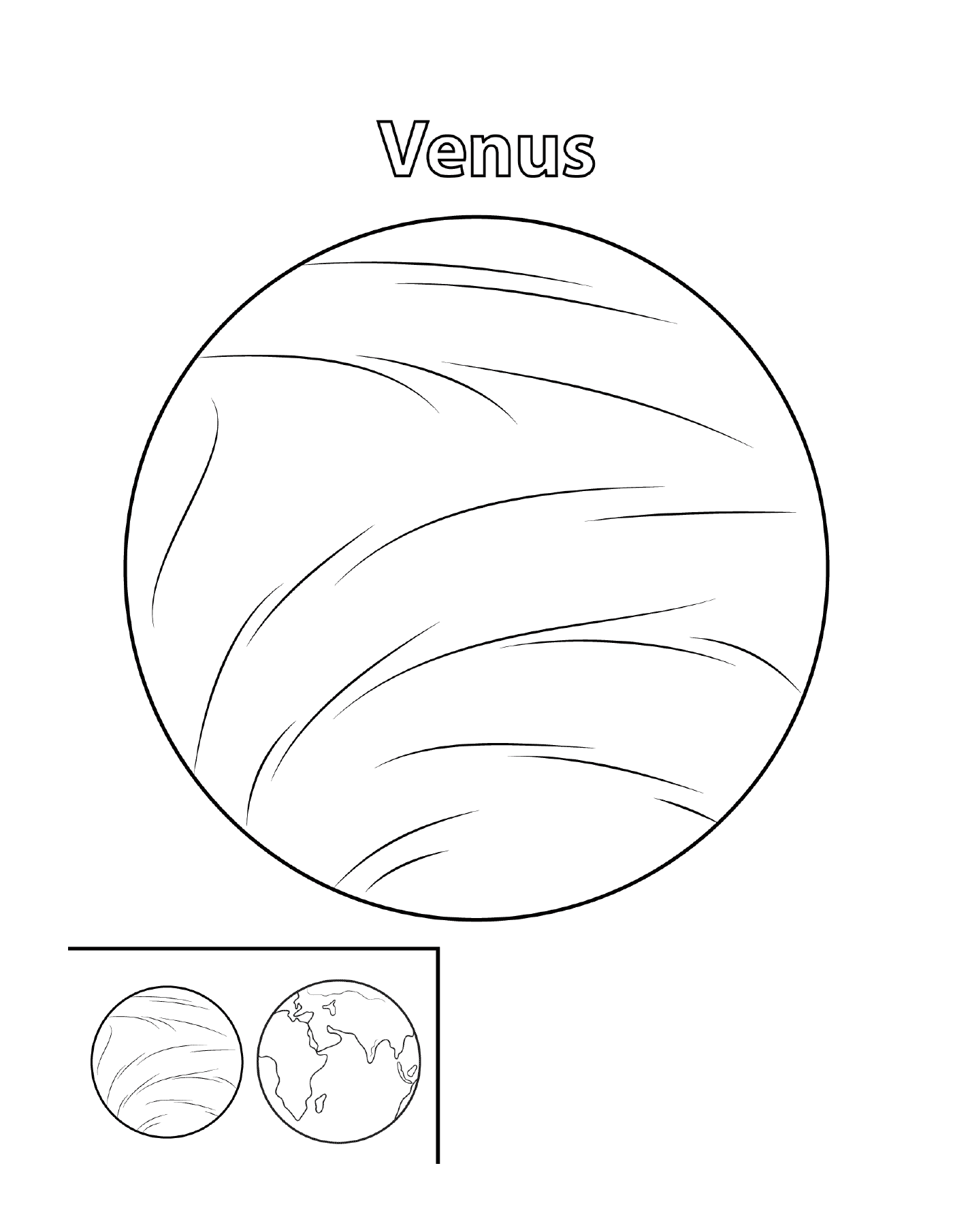  Planet Venus im Weltraum 