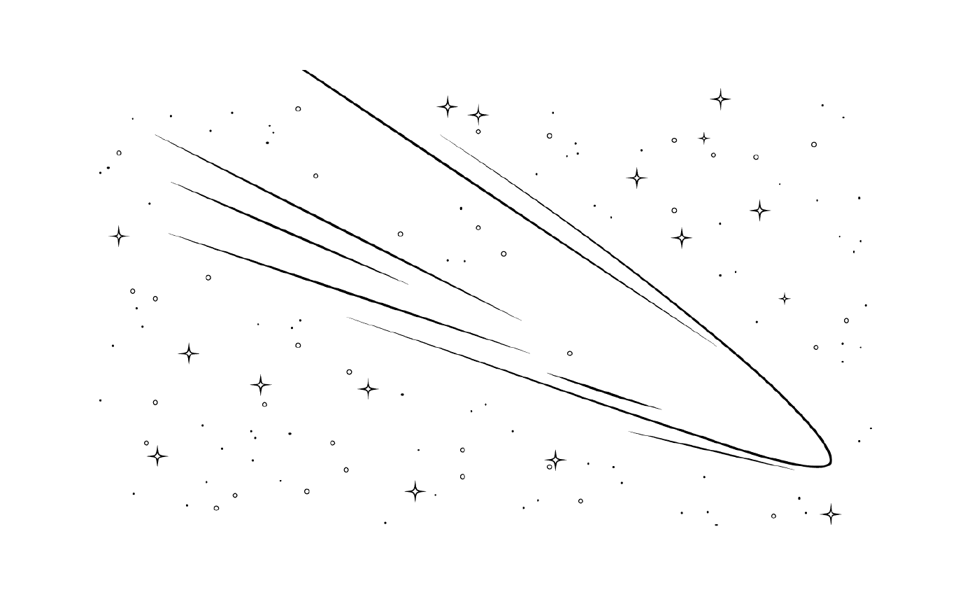  Комета Галлея в космосе 