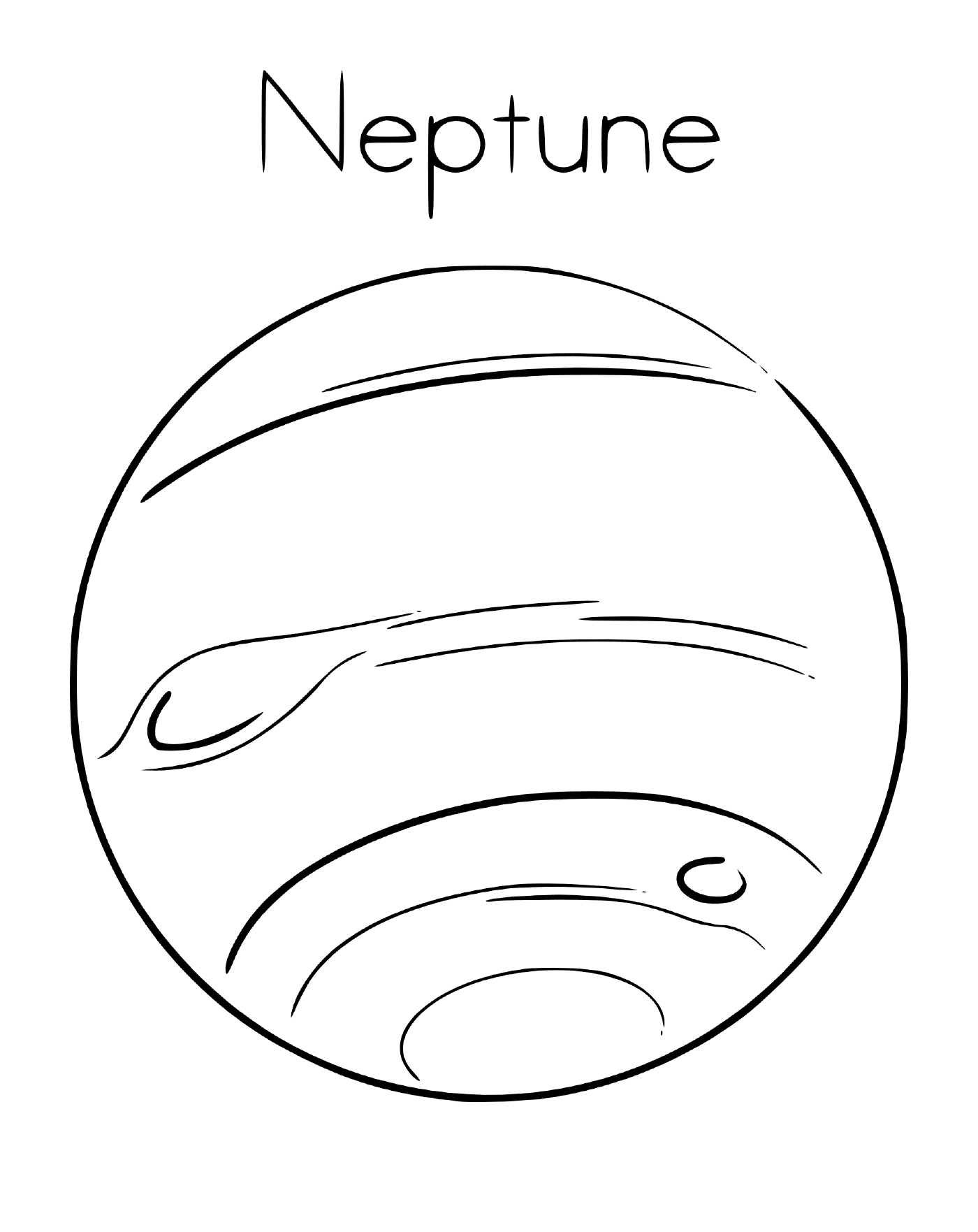  El planeta Neptuno en el espacio 