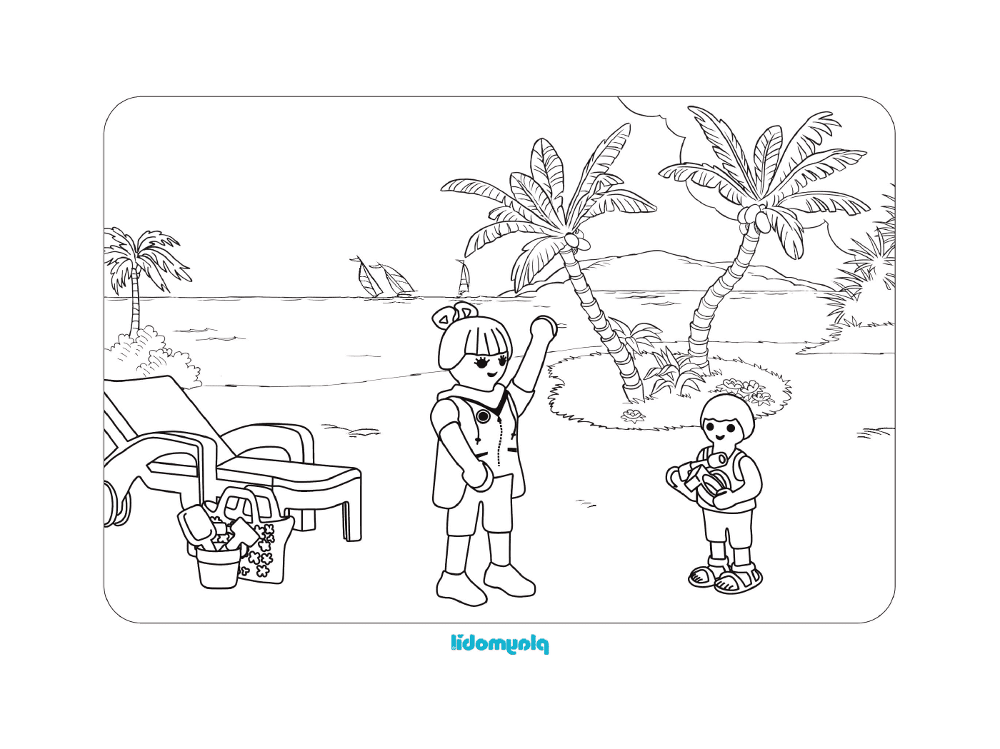  Child and person on vacation 