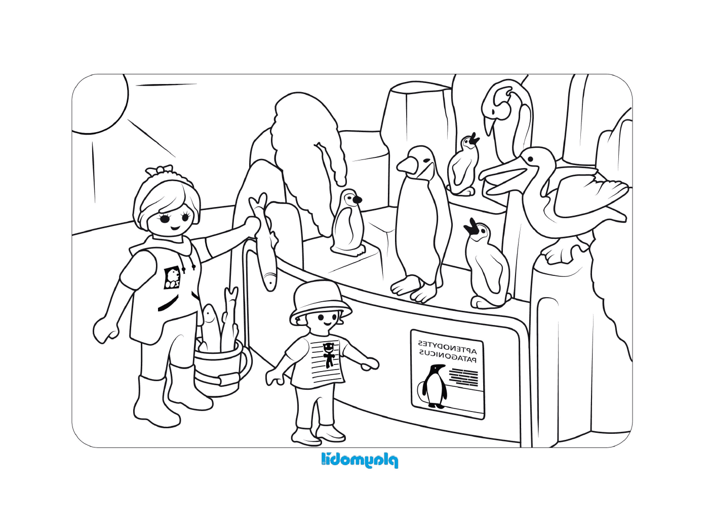  Многие пингвины в этой сцене Playmobile 