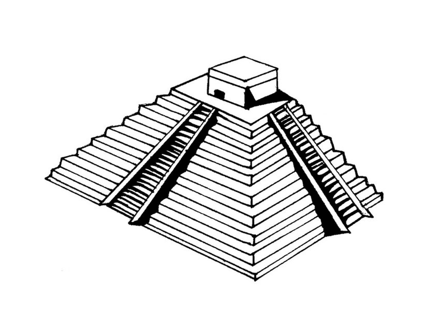  Pyramide mit einer Plattform 